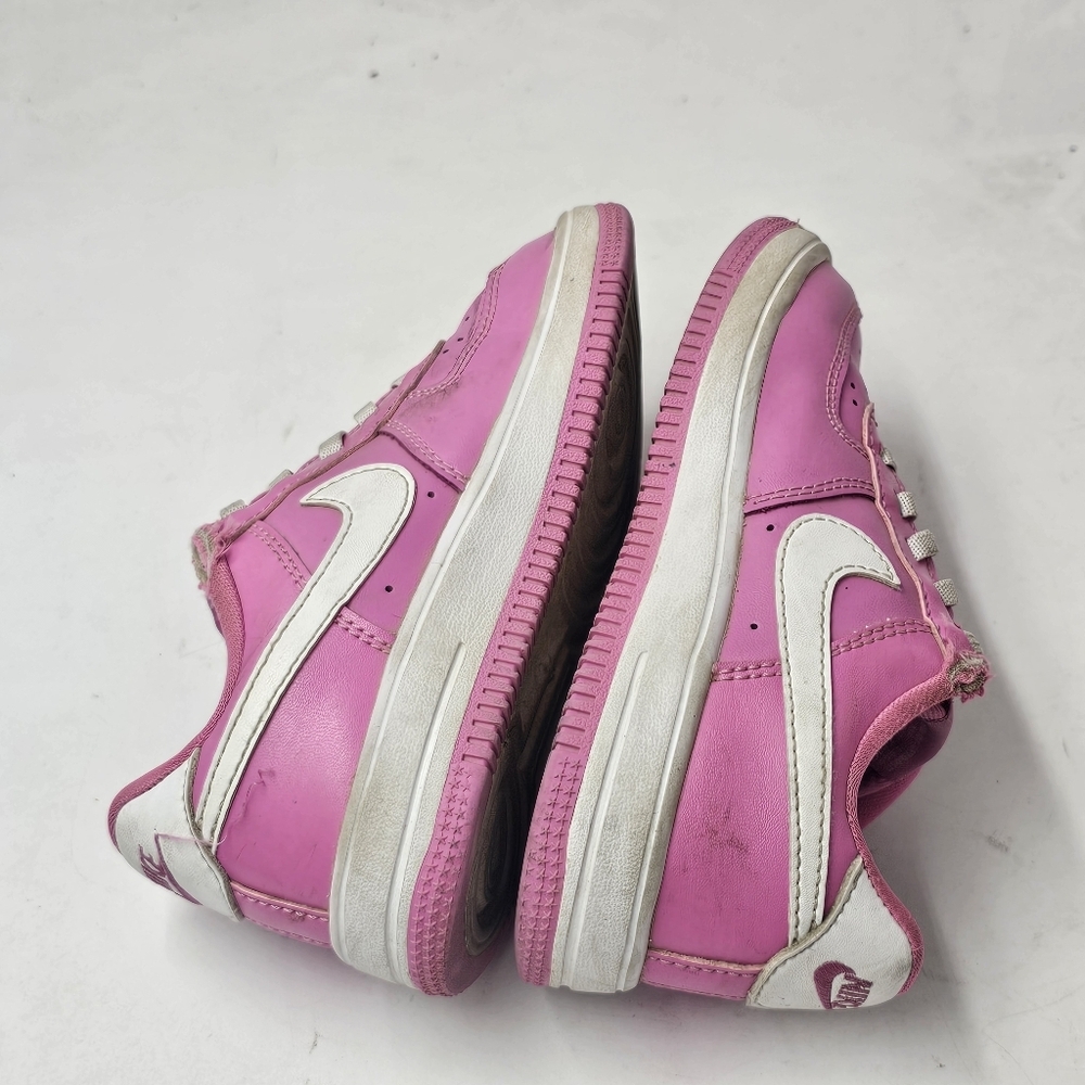 Nike Force 1 Low EasyOn Kids 11.5C Playful Pink White FlyEase Hook Loop Strap - Picture 8 of 12